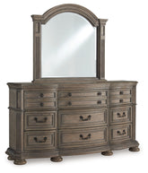 Ardenfield King Sleigh Bed, Dresser, Mirror and Nightstand